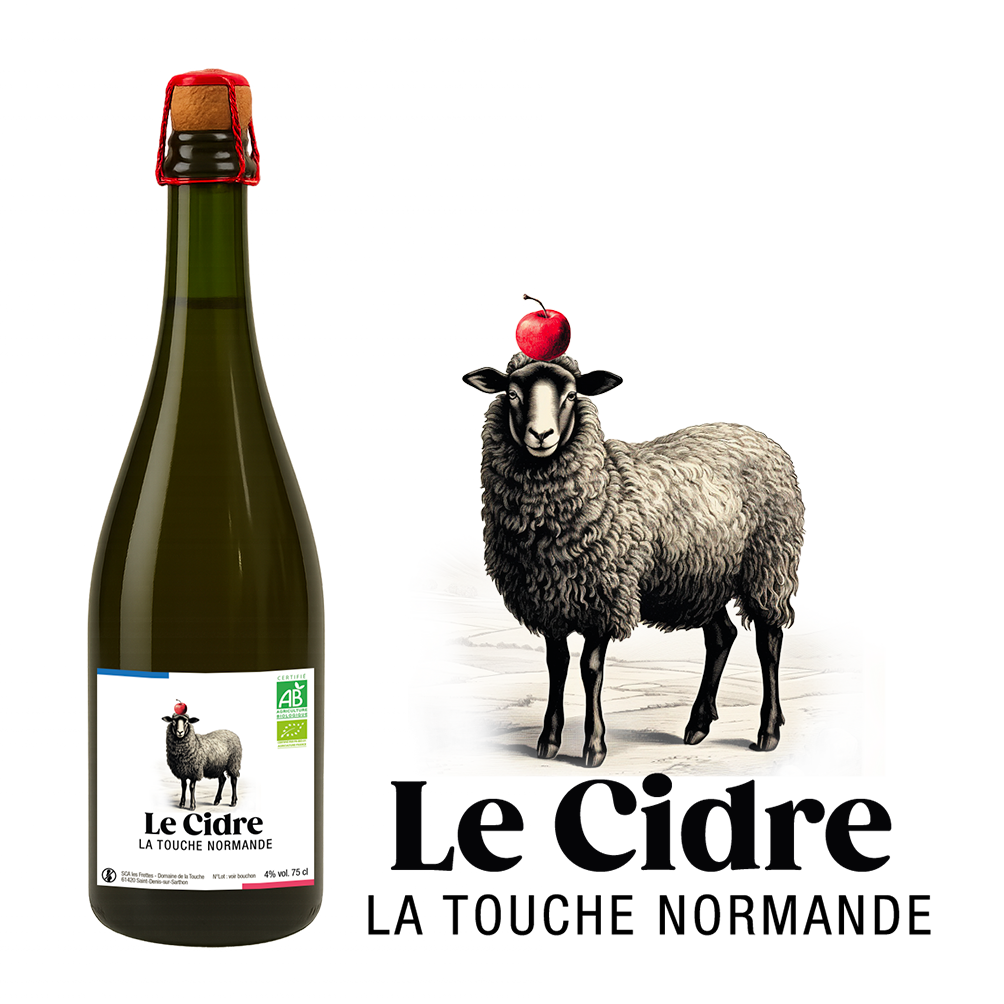 Cidre artisanal normand issu de pommes biologiques.